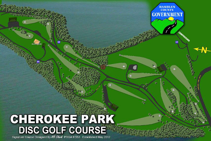 Cherokee-Park-Disc-Golf-Map