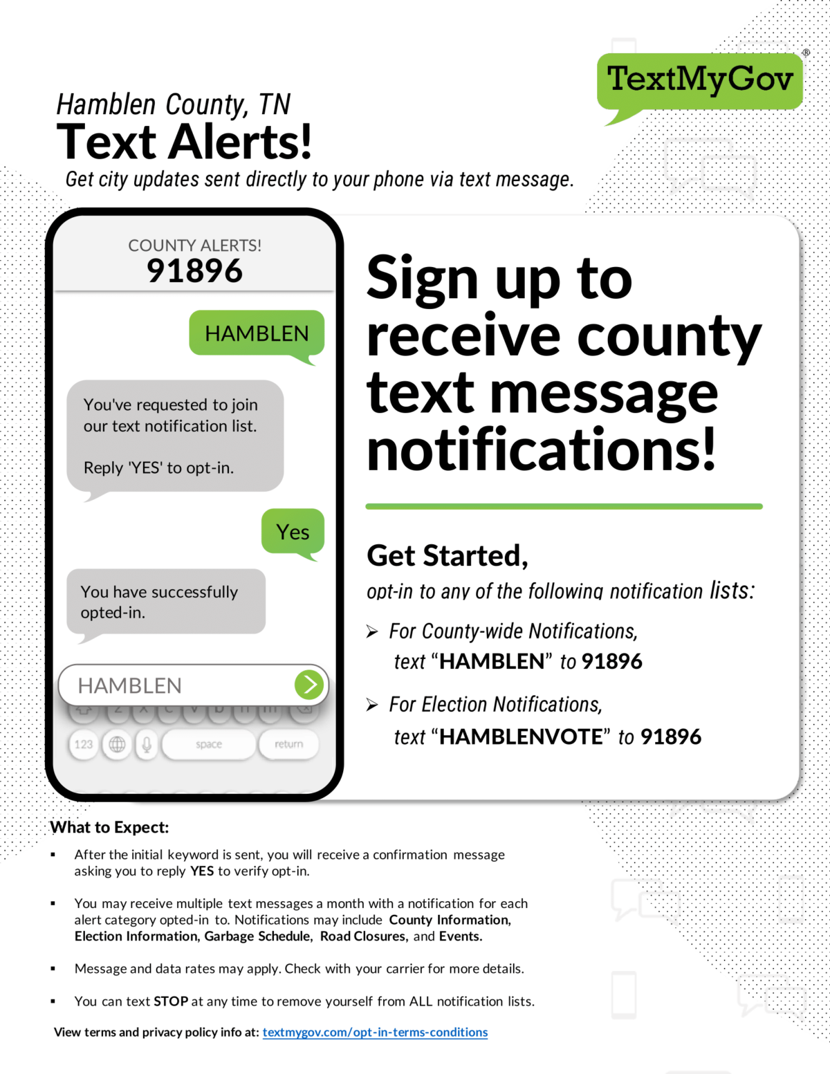 TextMyGov Hamblen County Government